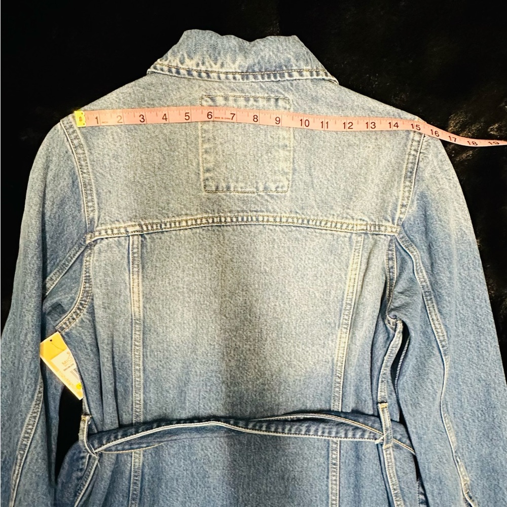 Michael Kors Denim Utility Jacket w/ Belt – Size M – New With Tags - Picture 7 of 10